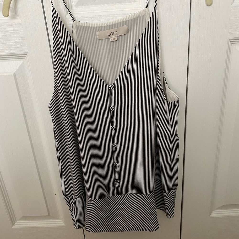 Loft striped tank size small